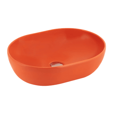 SERAMİKSAN ALTO PARLAK KOYU TURUNCU TEZGAH ÜSTÜ LAVABO