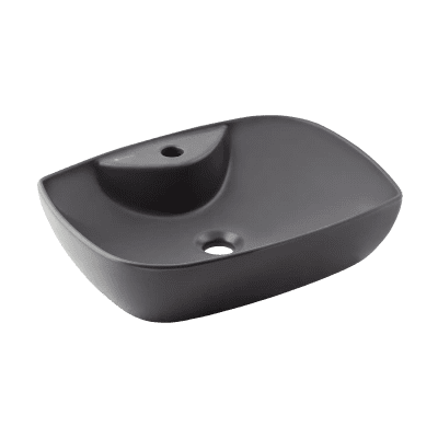 SERAMİKSAN DIES MAT ANTRASİT TEZGAH ÜSTÜ LAVABO BATARYA DELİKLİ