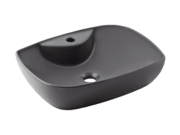 SERAMİKSAN DIES MAT ANTRASİT TEZGAH ÜSTÜ LAVABO BATARYA DELİKLİ