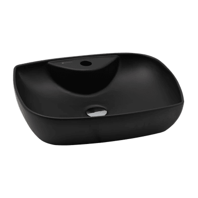 SERAMİKSAN DIES MAT SİYAH TEZGAH ÜSTÜ LAVABO BATARYA DELİKLİ