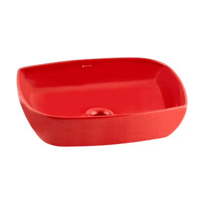 SERAMİKSAN DIES PARLAK KIRMIZI TEZGAH ÜSTÜ LAVABO