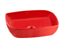 SERAMİKSAN DIES PARLAK KIRMIZI TEZGAH ÜSTÜ LAVABO