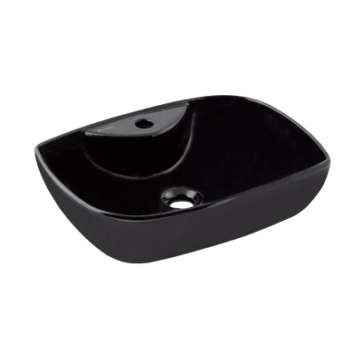 SERAMİKSAN DIES PARLAK SİYAH TEZGAH ÜSTÜ LAVABO BATARYA DELİKLİ