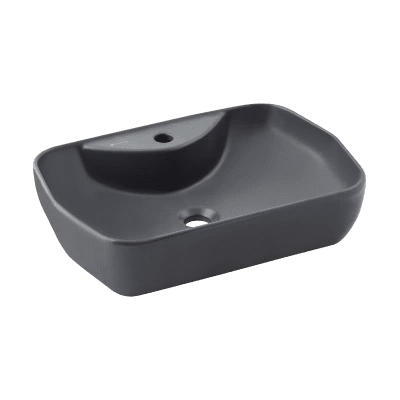 SERAMİKSAN LUCIDA ANTRASİT TEZGAH ÜSTÜ LAVABO BATARYA DELİKLİ