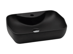 SERAMİKSAN LUCIDA MAT SİYAH TEZGAH ÜSTÜ LAVABO BATARYA DELİKLİ