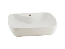 SERAMİKSAN LUCIDA PARLAK BEYAZ TEZGAH ÜSTÜ LAVABO BATARYA DELİKLİ