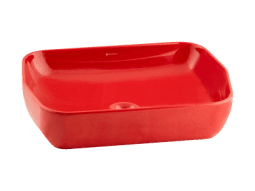 SERAMİKSAN LUCIDA PARLAK KIRMIZI TEZGAH ÜSTÜ LAVABO