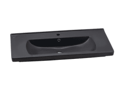 SERAMİKSAN SATURN MAT ANTRASİT ETEJERLİ LAVABO100 CM