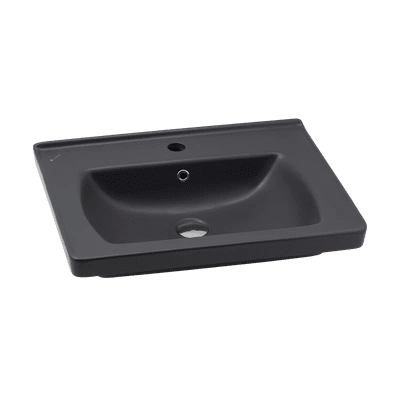 SERAMİKSAN SATURN MAT ANTRASİT ETEJERLİ LAVABO60 CM