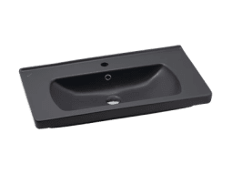 SERAMİKSAN SATURN MAT ANTRASİT ETEJERLİ LAVABO80 CM