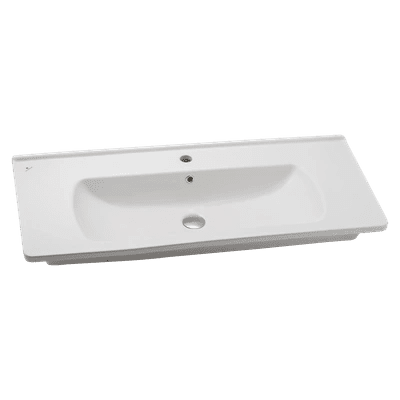 SERAMİKSAN SATURN MAT BEYAZ FLAT LAVABO 100 CM MOBİLYA GEÇMELİ