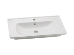 SERAMİKSAN SATURN MAT BEYAZ FLAT LAVABO 80 CM MOBİLYA GEÇMELİ