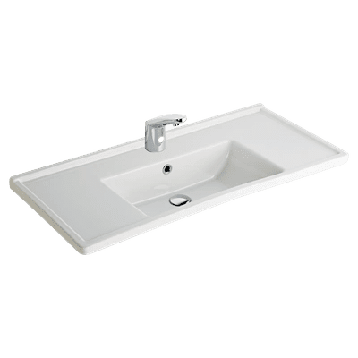 SERAMİKSAN SILVA KARE ETEJERLİ TEZGAH ÜSTÜ LAVABO 100CM