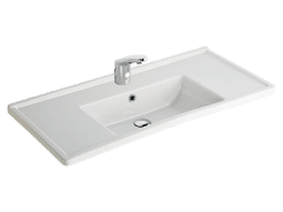 SERAMİKSAN SILVA KARE ETEJERLİ TEZGAH ÜSTÜ LAVABO 100CM