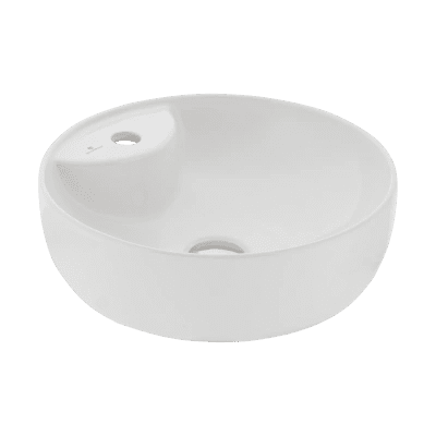 SERAMİKSAN SOLE BEYAZ TEZGAH ÜSTÜ LAVABO BATARYA DELİKLİ