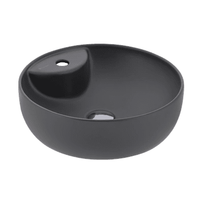 SERAMİKSAN SOLE MAT ANTRASİT TEZGAH ÜSTÜ LAVABO BATARYA DELİKLİ