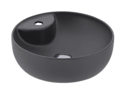 SERAMİKSAN SOLE MAT ANTRASİT TEZGAH ÜSTÜ LAVABO BATARYA DELİKLİ