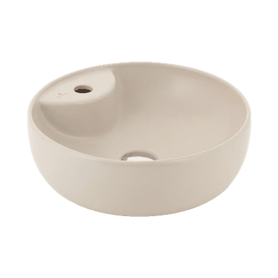 SERAMİKSAN SOLE MAT CAPPUCCINO TEZGAH ÜSTÜ BATARYA DELİKLİ