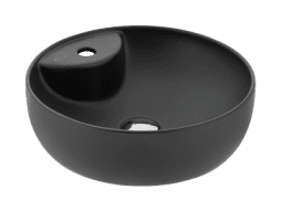 SERAMİKSAN SOLE MAT SİYAH TEZGAH ÜSTÜ LAVABO BATARYA DELİKLİ