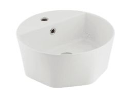 SERAMİKSAN STELLA MAT BEYAZ TEZGAH ÜSTÜ LAVABO BATARYA DELİKLİ 42CM