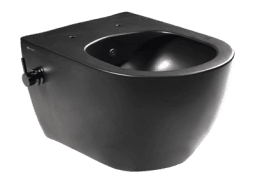 SERAMİKSAN HILL RIM-OUT MAT SIYAH ENTEGRE MUSLUKLU ASMA KLOZET