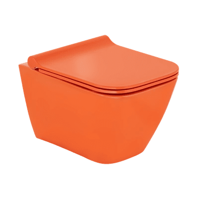 SERAMİKSAN SATURN RIM-OUT PARLAK KOYU TURUNCU ASMA KLOZET