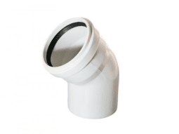 PLASTHERM PVC AÇIK DİRSEK 45°