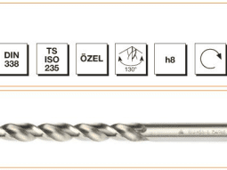 MTE HSS-E DIN 338 Silindirik Saplı Kısa Matkap Ucu - GÜMÜŞ SERİ