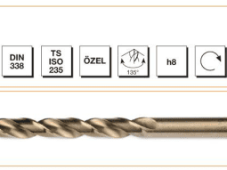 MTE HSS-E DIN 338 Silindirik Saplı Kısa Matkap Ucu - ALTIN SERİ