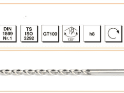 MTE HSS-E DIN 1869 -1 Silindirik Saplı Matkap Ucu - GT 100 Tipi