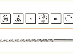 MTE HSS DIN 1869 -2 Silindirik Saplı Çok Uzun Matkap Ucu N Tipi