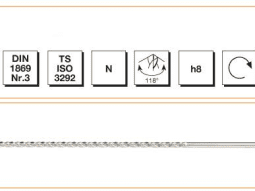 MTE HSS DIN 1869 -3 Silindirik Saplı Çok Uzun Matkap Ucu N Tipi