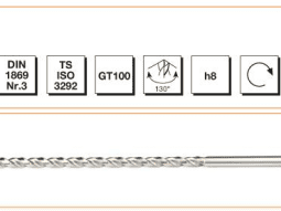 MTE HSS-E DIN 1869 -3 Silindirik Saplı Matkap Ucu - GT 100 Tipi