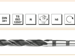 MTE HSS DIN 341 Mors Konik Saplı Uzun Matkap Ucu