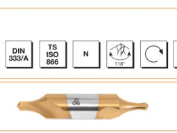 MTE HSS DIN 333 - A Punta Matkabı - FORM A - TIN KAPLAMALI