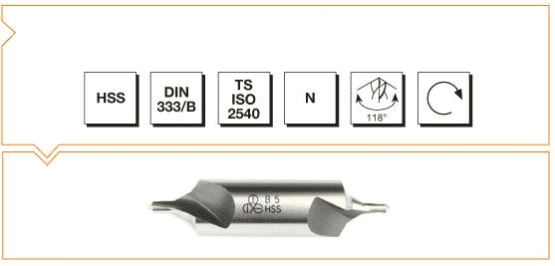 MTE HSS DIN 333 - B Punta Matkabı - FORM B