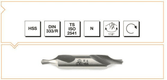 MTE HSS DIN 333 - R Punta Matkabı - FORM R