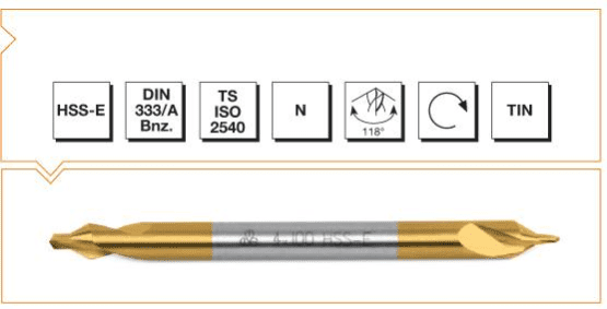 MTE HSS-E DIN 333-A Bnz. Punta Matkabı - UZUN - TIN KAPLI