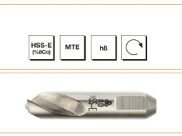 MTE HSS -E (%8Co) MTE Normu Punta Çürütme Matkap Ucu - KISA