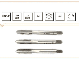 MTE HSS - E DIN 352 Metrik Normal Vidalı 3'lü Takım Kılavuzu