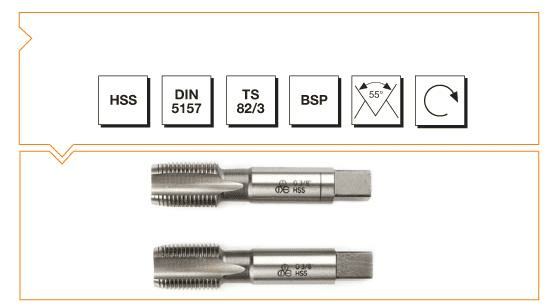 MTE HSS DIN 5157 Whitworth Boru Vidalı 2'li Takım Kılavuzu