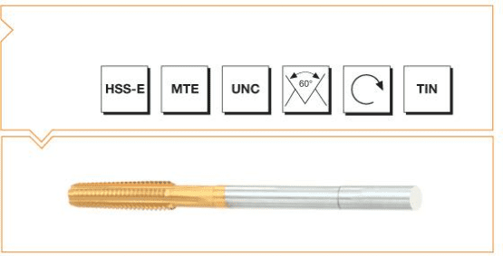 MTE HSS - E MTE Normu Yeni Nesil Somun Kılavuzu UNC Vidalı