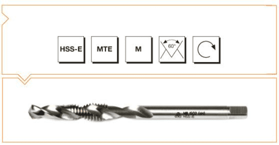 MTE HSS - E MTE Normu Matkap - Kılavuz Kombine Takım