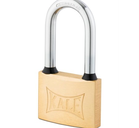 Kale Çelik Uzun Kanca Asma Kilit - Sarı - 50mm