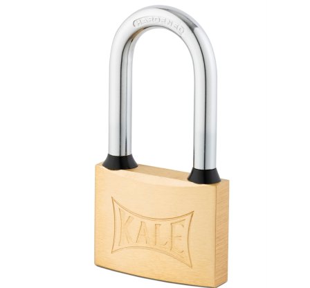 Kale Çelik Uzun Kanca Asma Kilit - Sarı - 60mm