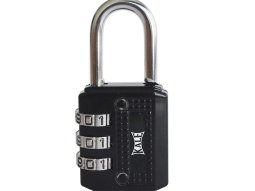 Kale Şifreli Asma Kilit Zamak-Siyah