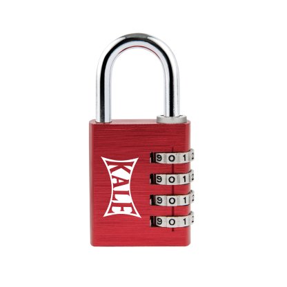 Kale Şifreli Asma Kilit Alüminyum-Kırmızı