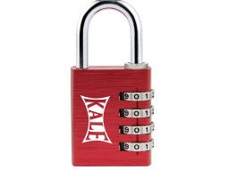 Kale Şifreli Asma Kilit Alüminyum-Kırmızı