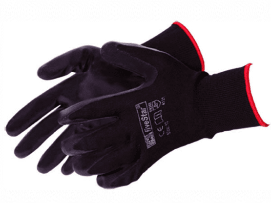 Fivestar Poliüretan Naylon Eldiven Siyah