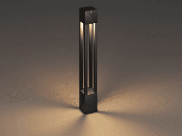 MV-1018 Alüminyum Bahçe Yürüyüş Yolu Aydınlatma Bollard 75CM